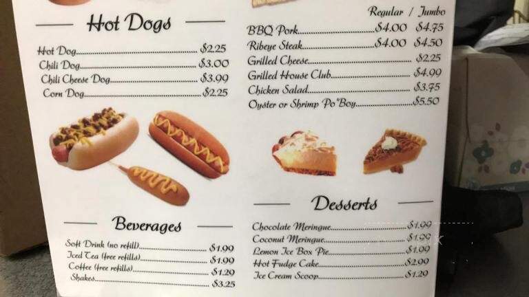 Ram Shack - Vardaman, MS menu_pic