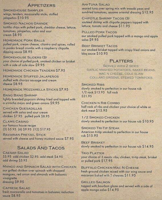 Fireside Inn - Whiteclay, NE menu_pic