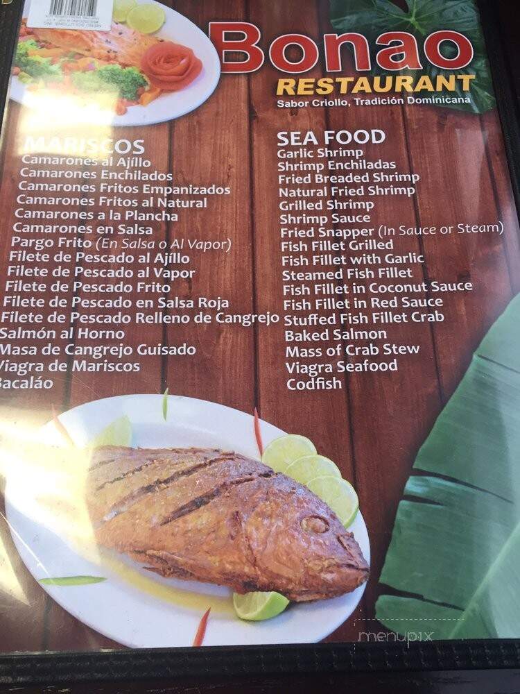 Bonao Restaurant - Perth Amboy, NJ menu_pic