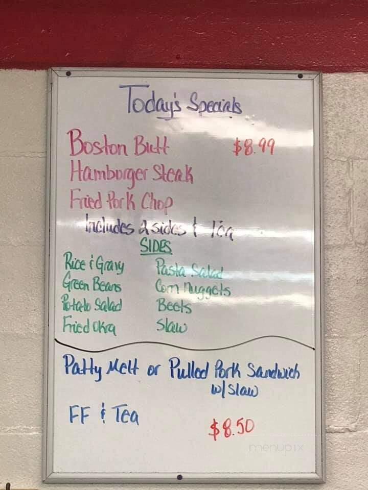 Dixon's Grocery & Grill - Wallace, NC menu_pic