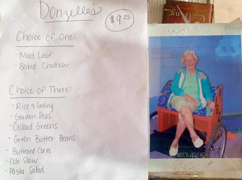 Donzelle's Restaurant - Conway, SC menu_pic