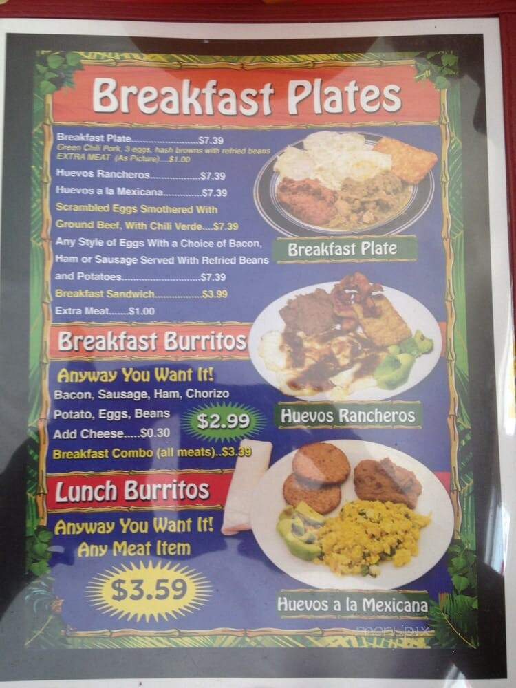 Burritos Plus - Hereford, TX menu_pic