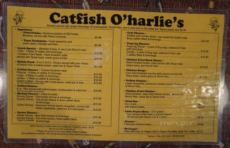 Catfish Oharlies - Decatur, TX