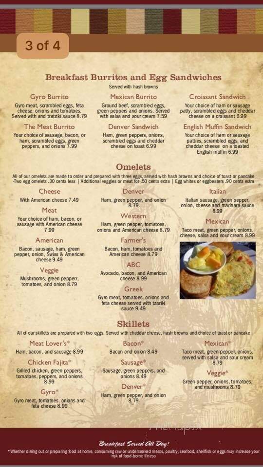 Four Star Restaurant - Baraboo, WI menu_pic