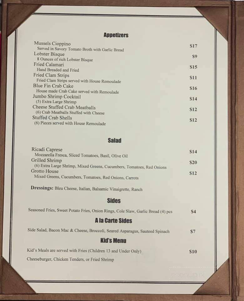 Amore Seafood - Montgomery, TX menu_pic
