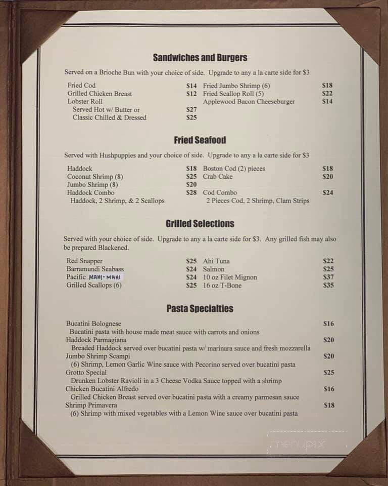 Amore Seafood - Montgomery, TX menu_pic