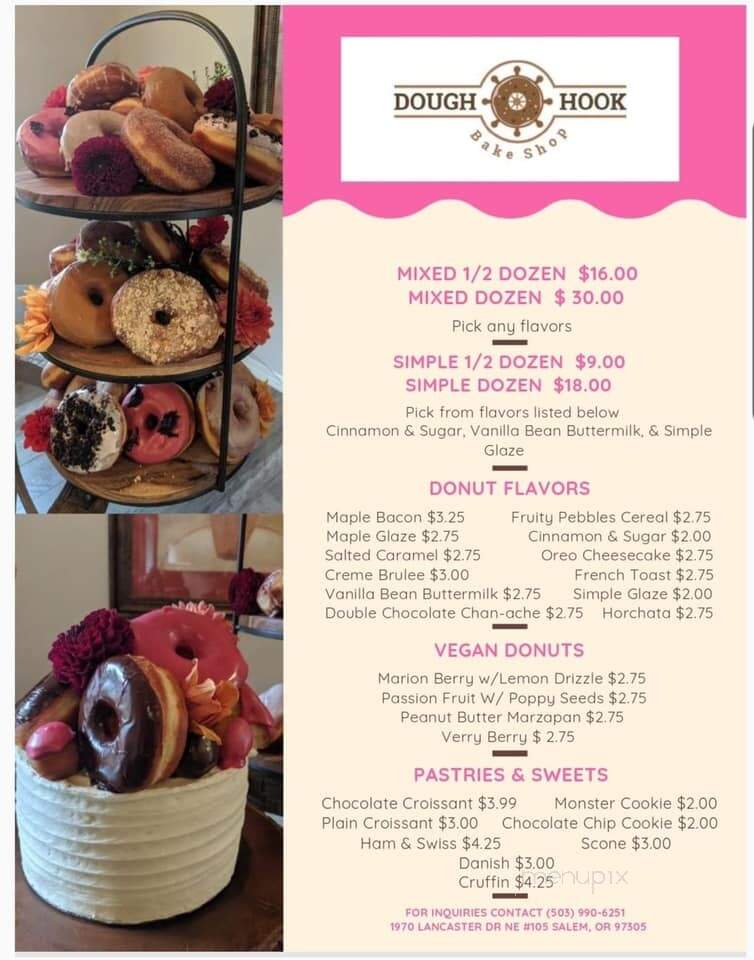 Dough Hook Bake Shop - Salem, OR menu_pic