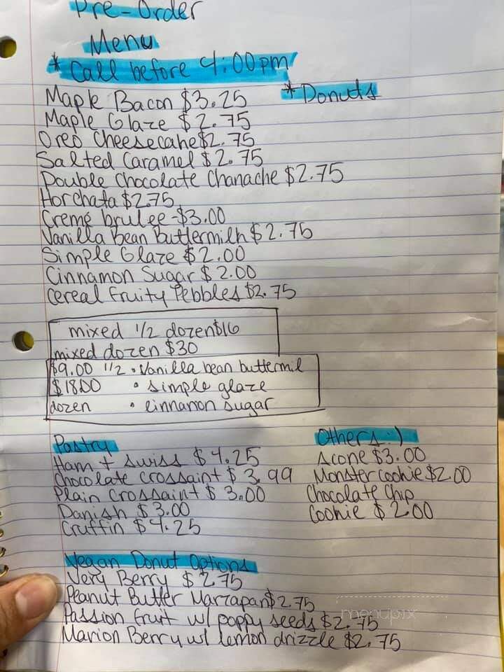 Dough Hook Bake Shop - Salem, OR menu_pic