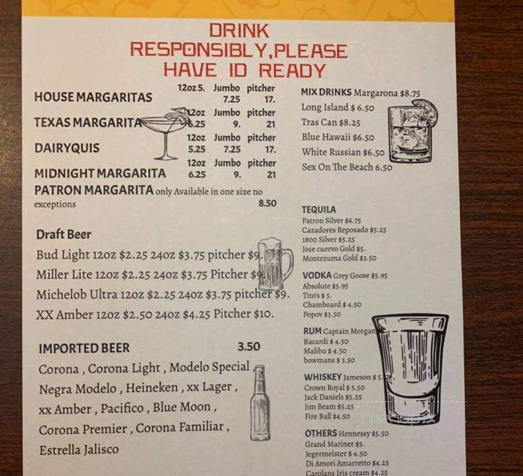 El Jalisco - Montgomery, WV menu_pic