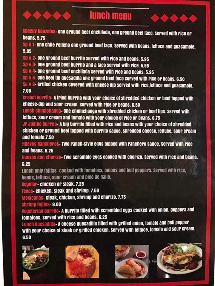 El Jalisco - Montgomery, WV menu_pic