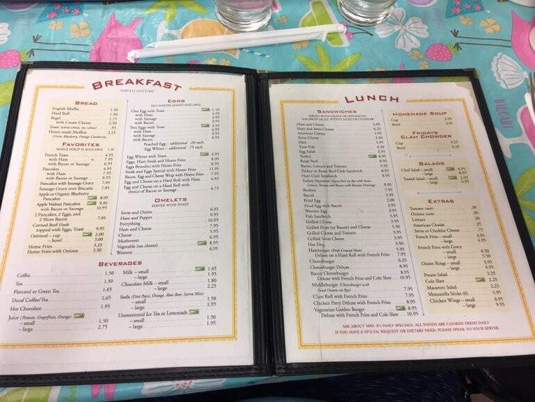Mrs K's Kitchen - Middleburgh, NY menu_pic