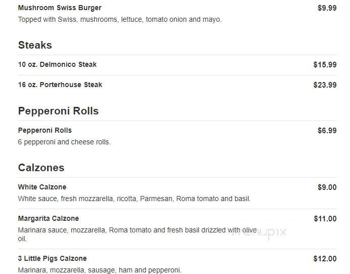 Smitty's Bar & Restaurant - Uniontown, PA menu_pic
