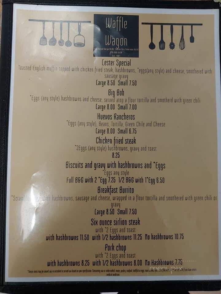 Waffle Wagon - Canon City, CO menu_pic