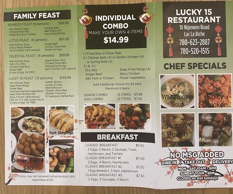 Lucky 15 Chinese Restaurant - Lac la Biche, AB