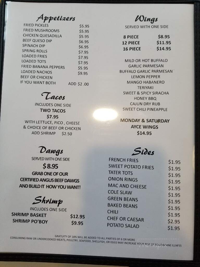 Cow Tippers Burger - Douglas, GA menu_pic