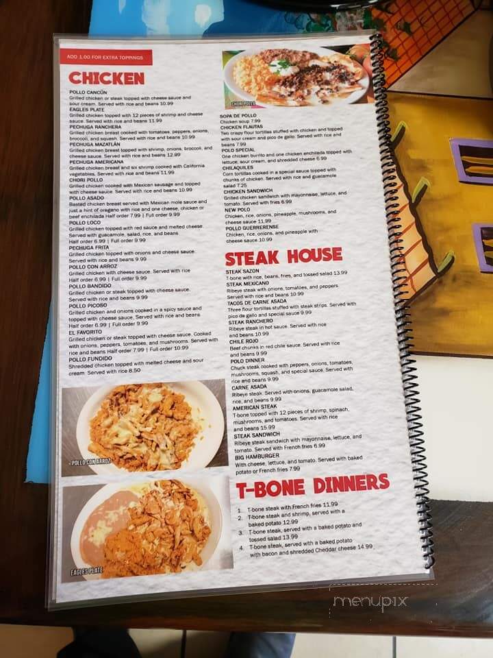 Sazon Mexican Restaurant - Hazard, KY menu_pic