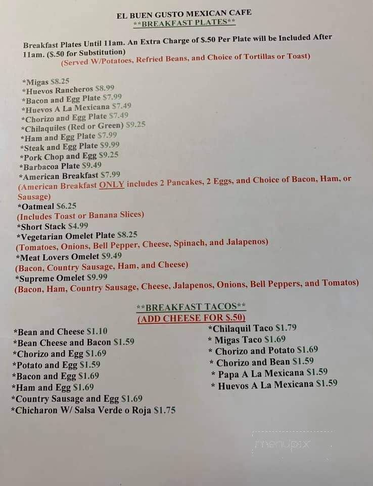 El Buen Gusto Mexican Cafe - San Antonio, TX