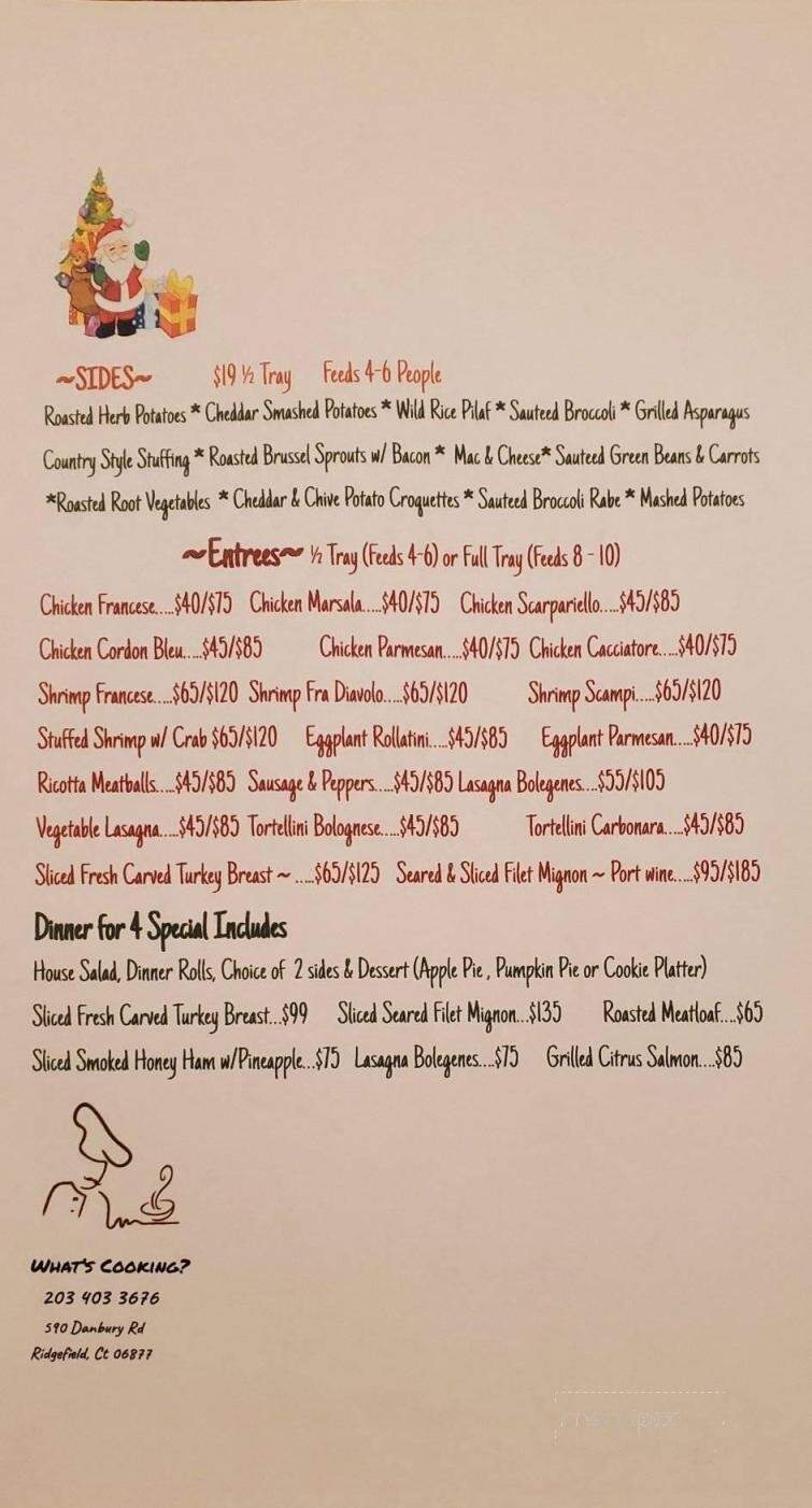 What's Cooking - Ridgefield, CT menu_pic