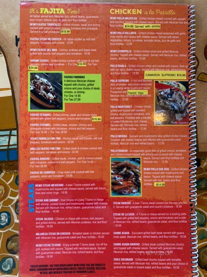 El Rancho Mexican Restaurant - Gaylord, MI menu_pic