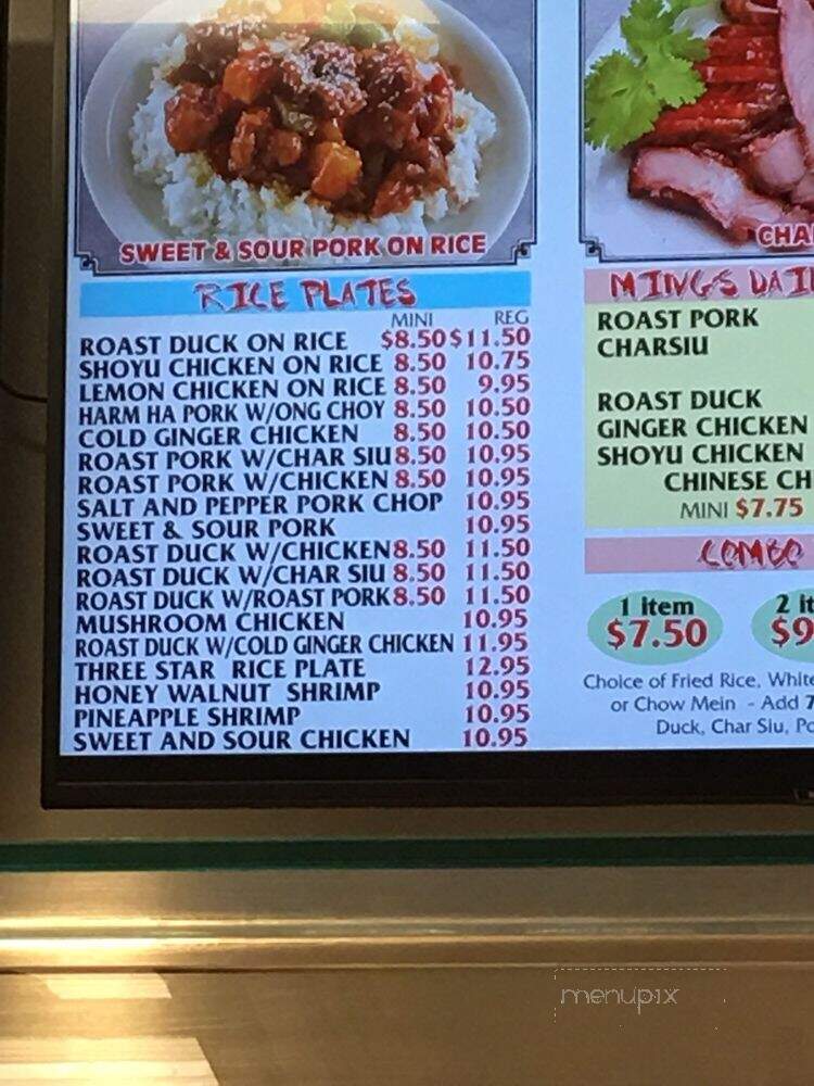 Mings Canton Food - Pearl City, HI menu_pic