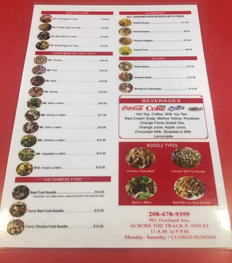 China First - Burley, ID menu_pic