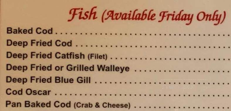 Al's Bella Vista - La Salle, IL menu_pic