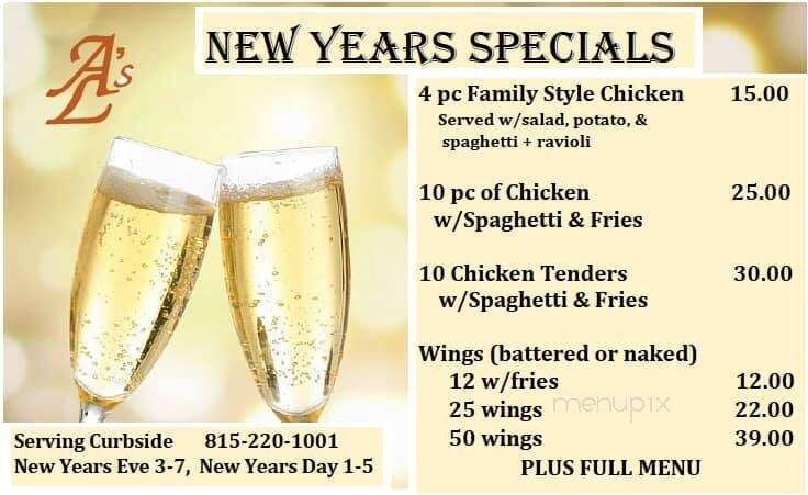 Al's Bella Vista - La Salle, IL menu_pic