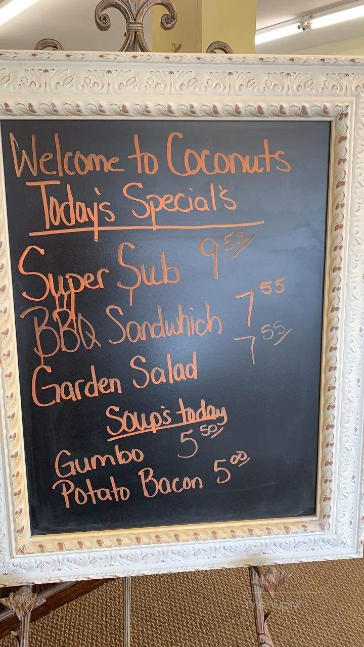 Coconut's - Hampton, SC menu_pic
