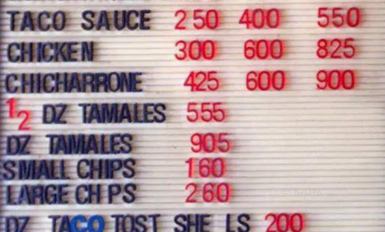 Maria Elena's Mexican Restaurant - Lakewood, CO menu_pic