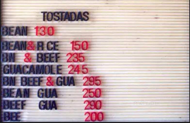 Maria Elena's Mexican Restaurant - Lakewood, CO menu_pic