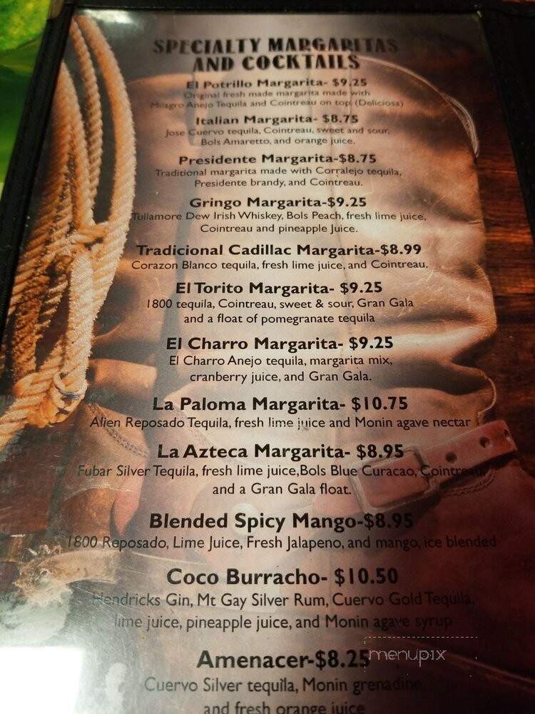 El Potrillo - Kingman, AZ menu_pic