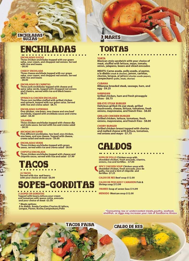 Michoacan Mexican Grill - Pittsboro, NC