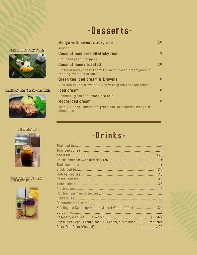The Yard Thai Cuisine - Agoura Hills, CA menu_pic
