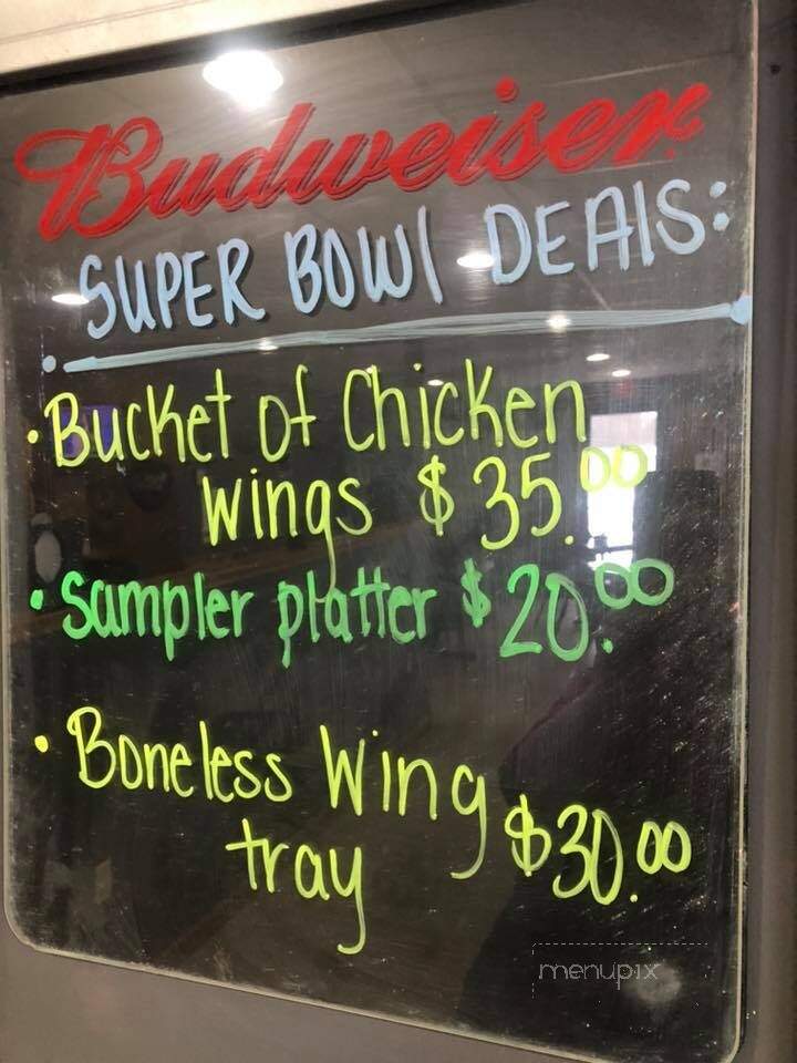 Shenanigans 62 - McDonough, NY menu_pic