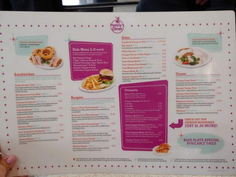 Penny 's Diner - Morrill, NE menu_pic
