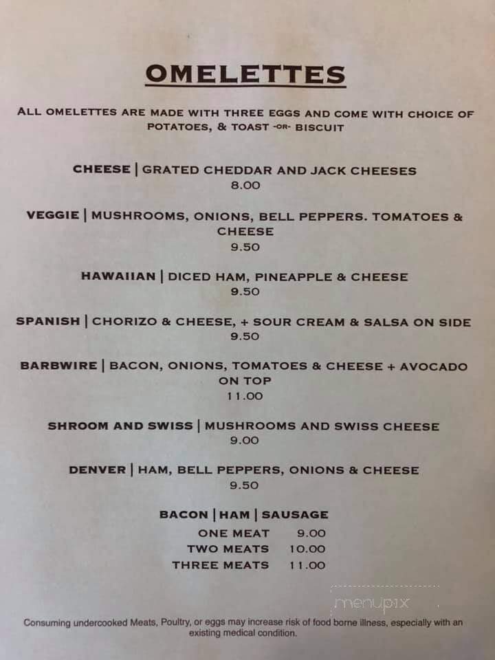 Barbwire Grill - Eagle Point, OR menu_pic