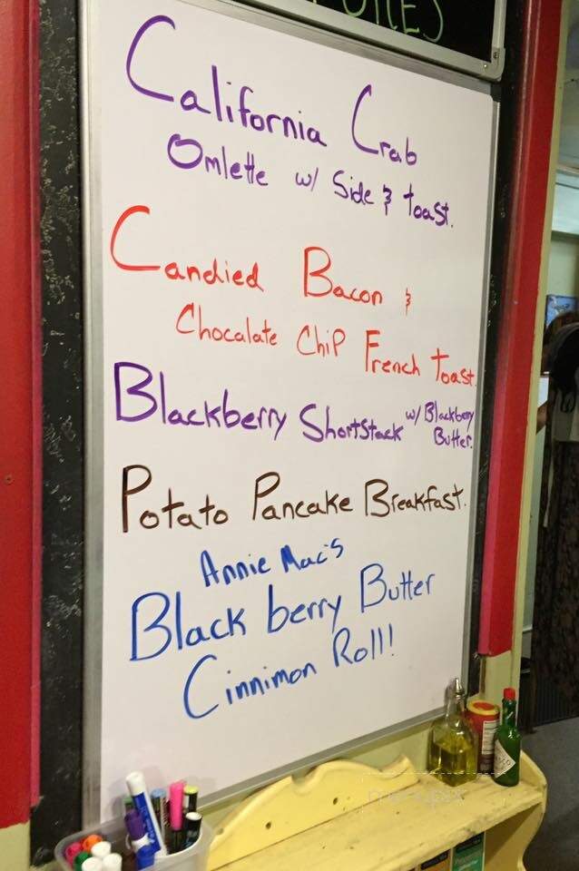 Applegate store and cafe - Applegate, OR menu_pic