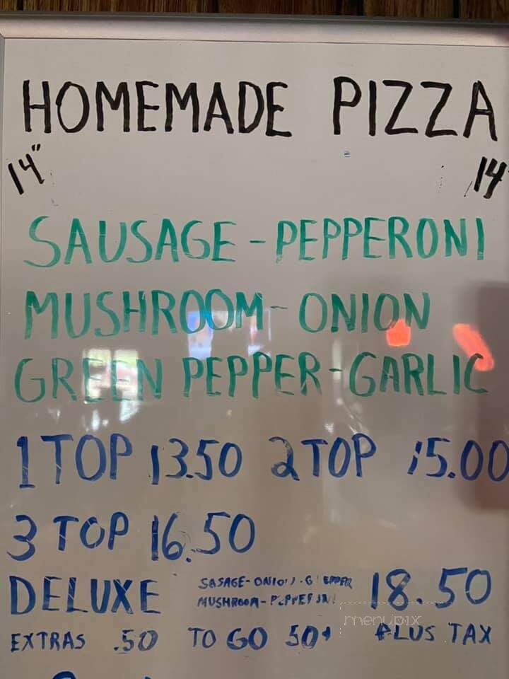 Kluck's Callon Saloon - Ringle, WI menu_pic