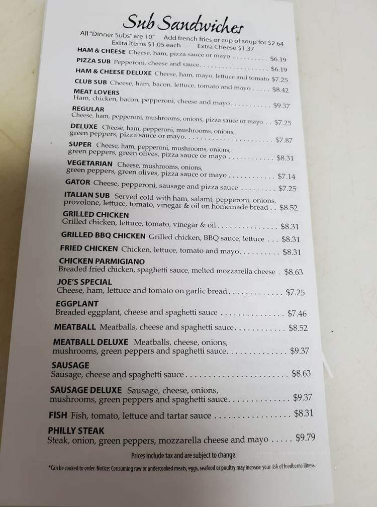 Angela's Italian Restaurant - Sparta, MI menu_pic