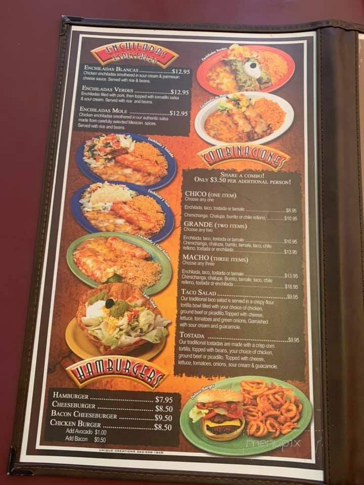 Palenque Mexican Restaurant - Grangeville, ID menu_pic