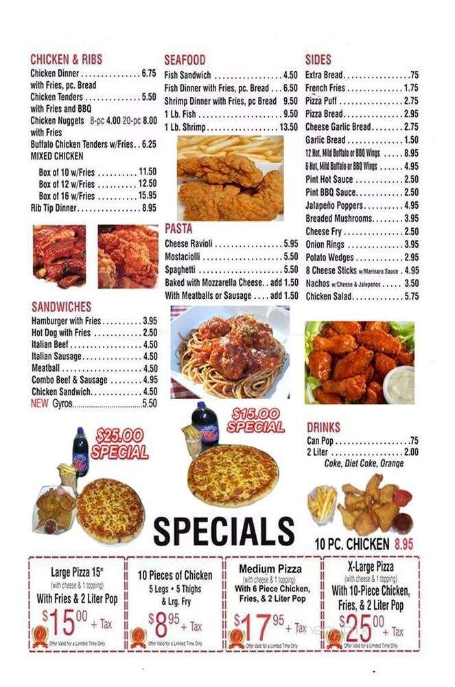 Avy's Pizza - Chicago, IL menu_pic