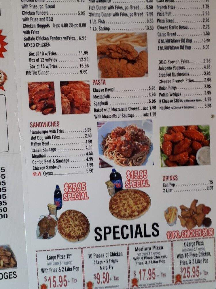 Avy's Pizza - Chicago, IL menu_pic