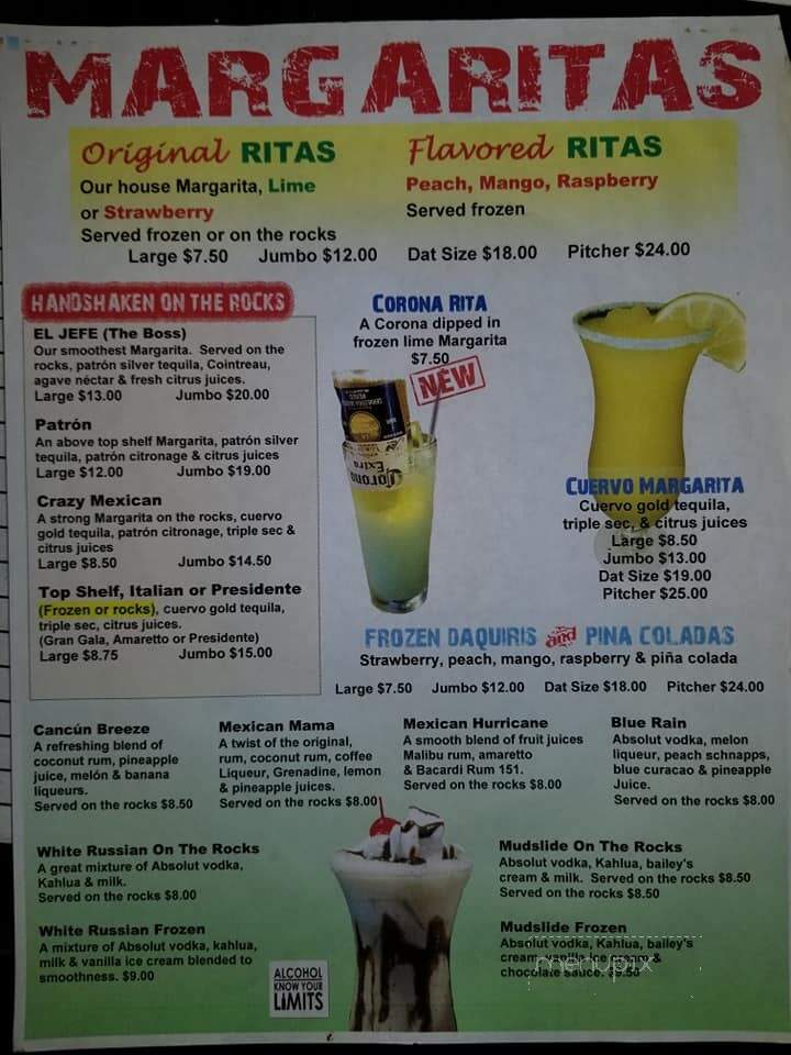 La Casa Mexican Restaurant - Larose, LA menu_pic