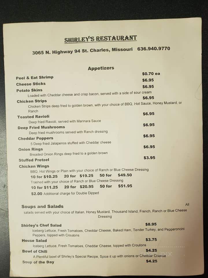 Shirley's Restaurant & Bar - Saint Charles, MO
