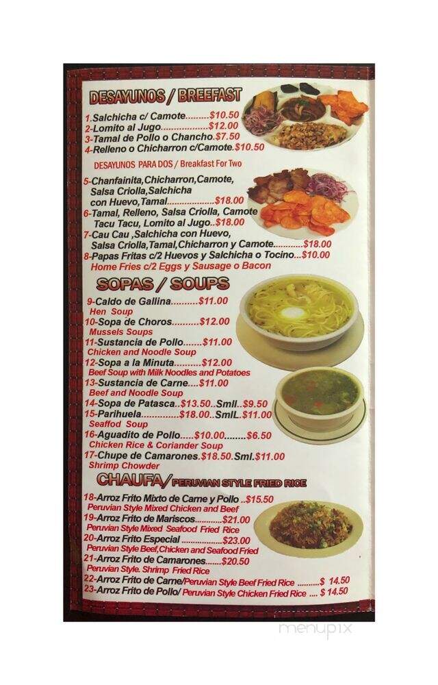 Gilda's Restaurant Corp - East Elmhurst, NY menu_pic