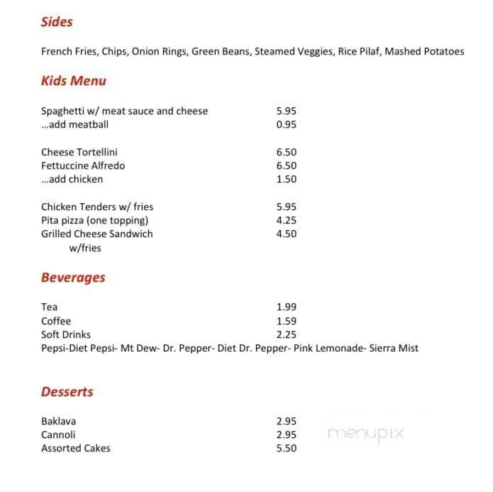 Don's Italian Restaurant - Spindale, NC menu_pic