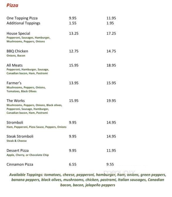 Don's Italian Restaurant - Spindale, NC menu_pic