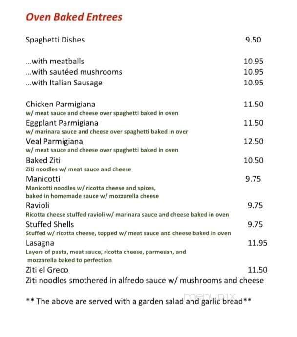 Don's Italian Restaurant - Spindale, NC menu_pic