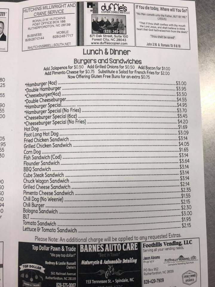 Shake Shop - Spindale, NC menu_pic