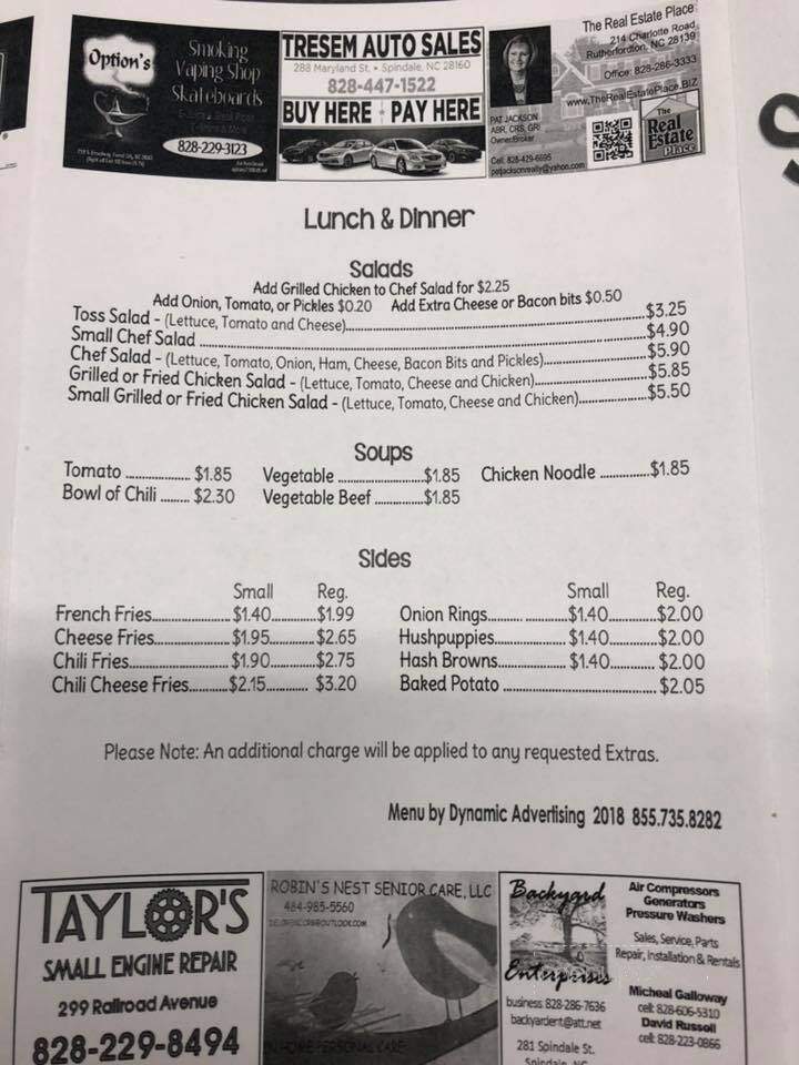 Shake Shop - Spindale, NC menu_pic